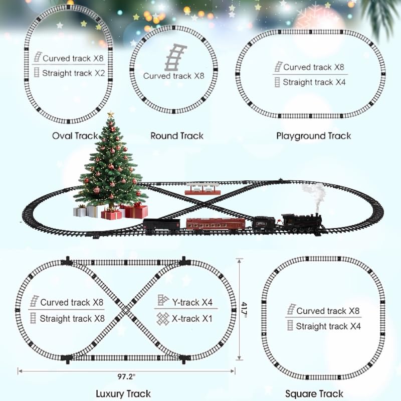 Mantfuty train set passenger carriages inviting group play and journeys.