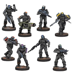 Mantic Halo Flashpoint ODST 2nd Lieutenant miniature aids leadership on the frontline