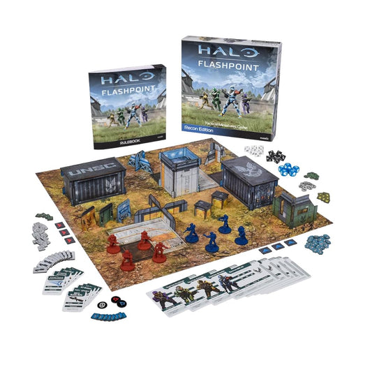 Mantic Halo Flashpoint Recon Edition pre-colored miniatures ready for fast tabletop action.