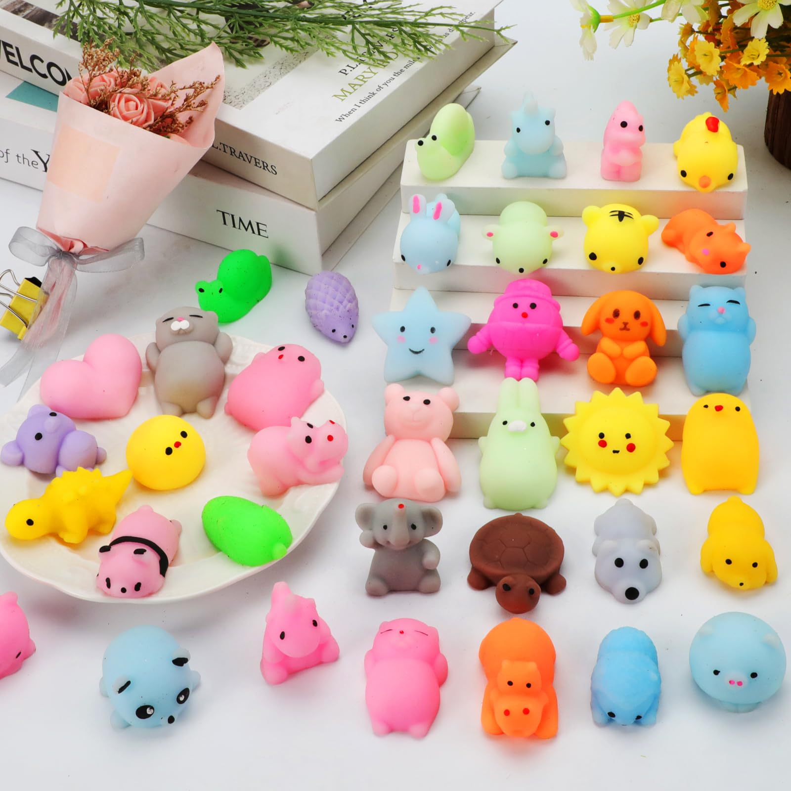 Mantyplay Kawaii Mochi Squish Toy closeup highlights soft texture for satisfying squeezing
