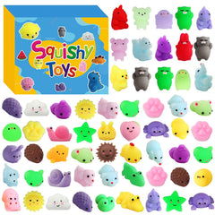 Mantyplay Mochi Squishy Toys 200 Pcs Pack ideal for classroom prizes and play
