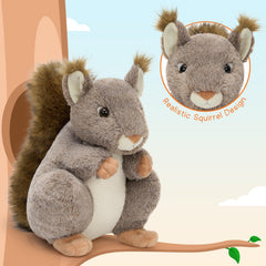 MaoGoLan giant-squirrel-plush on bed during storytime, a comforting companion.