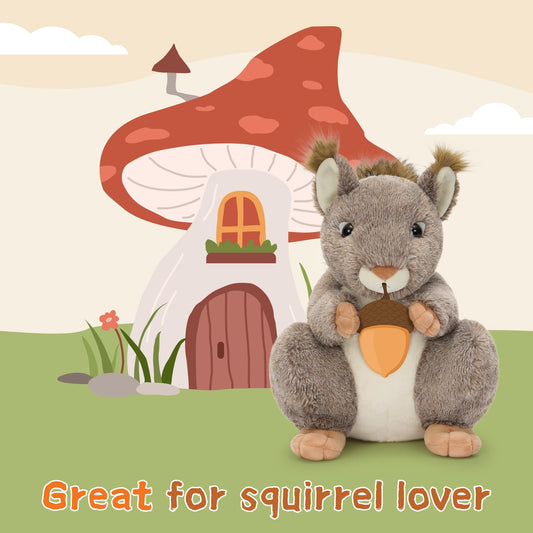 MaoGoLan giant-squirrel-plush fluffy-tail closeup invites warm hugs.