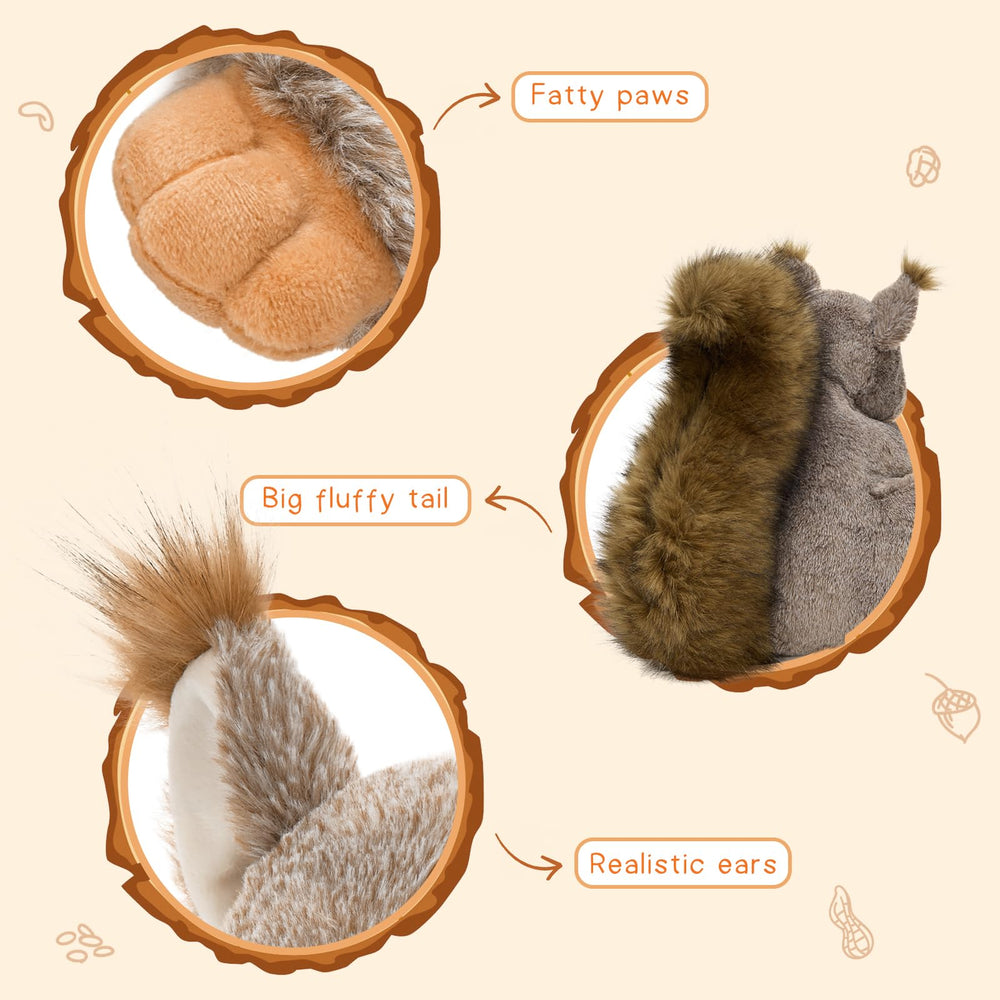 MaoGoLan giant-squirrel-plush ultra-soft fabric for gentle touch.