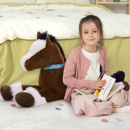 MaoGoLan 33-inch horse body plush ideal as a comfy oversized pillow