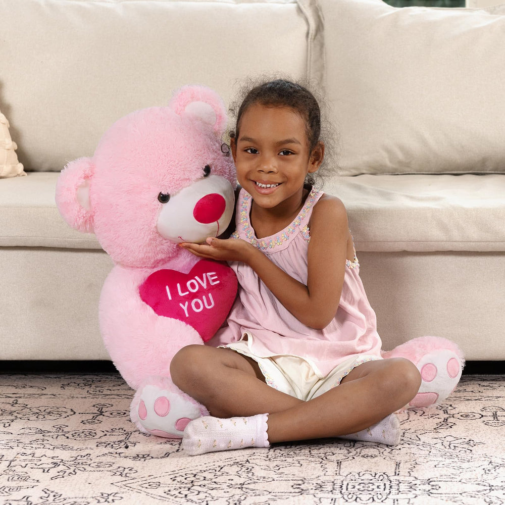 MaoGoLan 36-inch teddy bear front view, perfect for cozy hugs and warm moments.