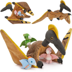 MaoGoLan 37-inch pterodactyl plush with poseable wings for dramatic display.