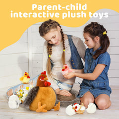 MaoGoLan educational farm themed plush set with eggs and chicks.