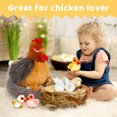 MaoGoLan nest and eggs plush set, perfect for nursery decor and storytelling.