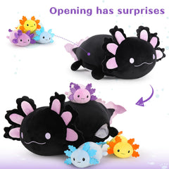 MaoGoLan axolotl plush with three babies inside—fun educational detail for curious minds.