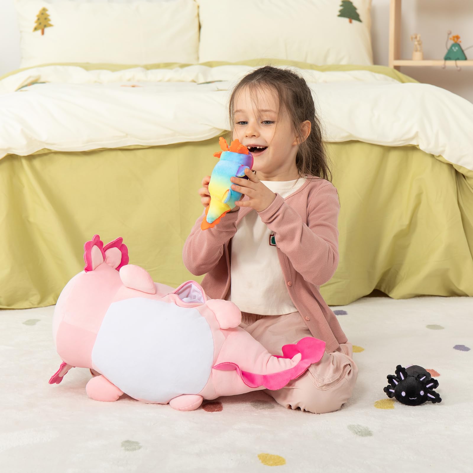 MaoGoLan mother and babies cuddle set, ideal for sharing warmth and comfort.