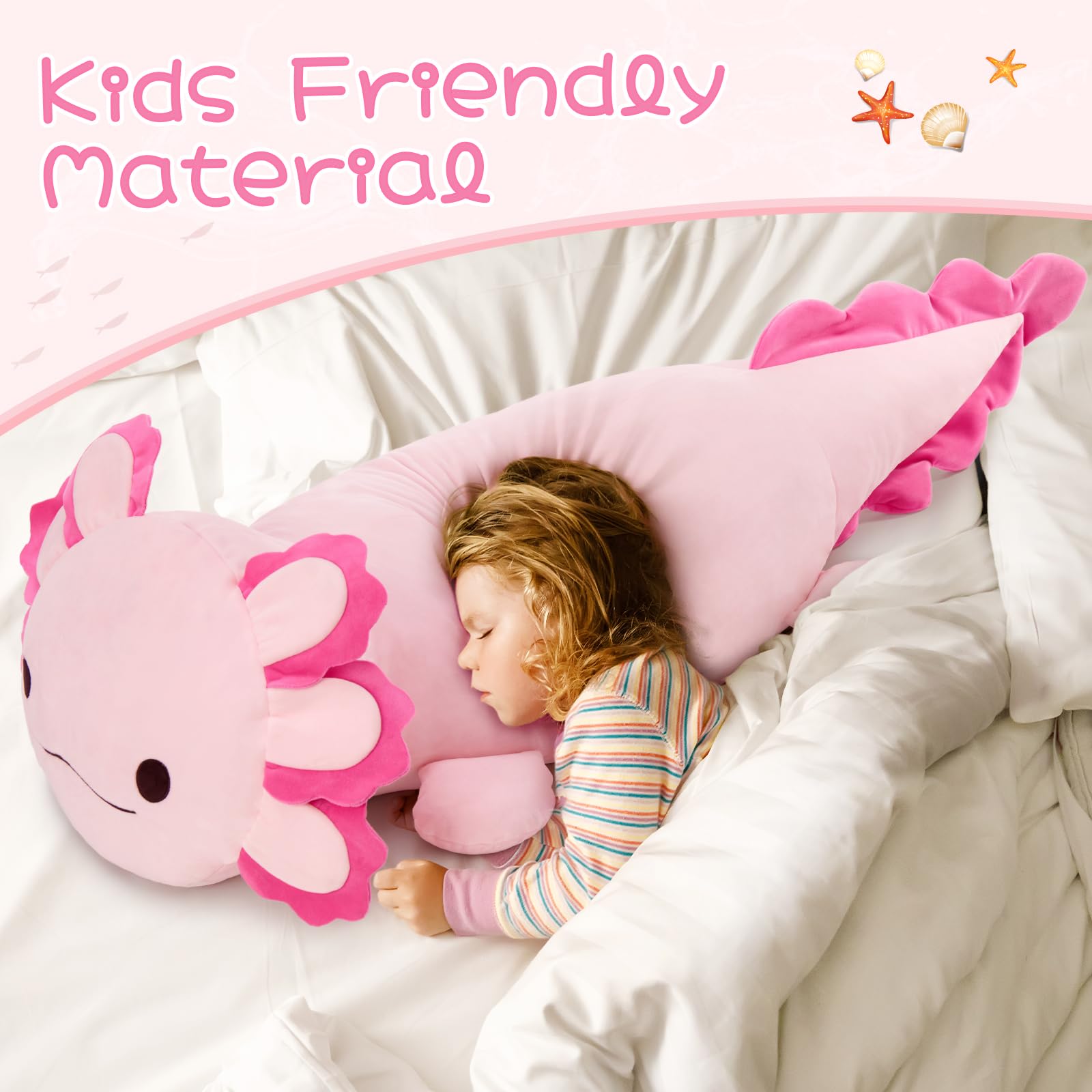 MaoGoLan axolotl plush gift-ready for birthdays and holidays