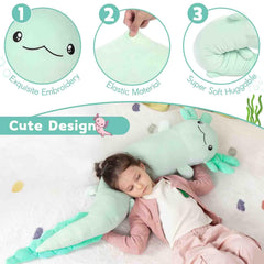MaoGoLan 48-inch plush pillow offers soft, skin-friendly microfiber comfort.