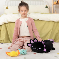 MaoGoLan axolotl soft skin closeup—premium fabric feels gentle on skin.