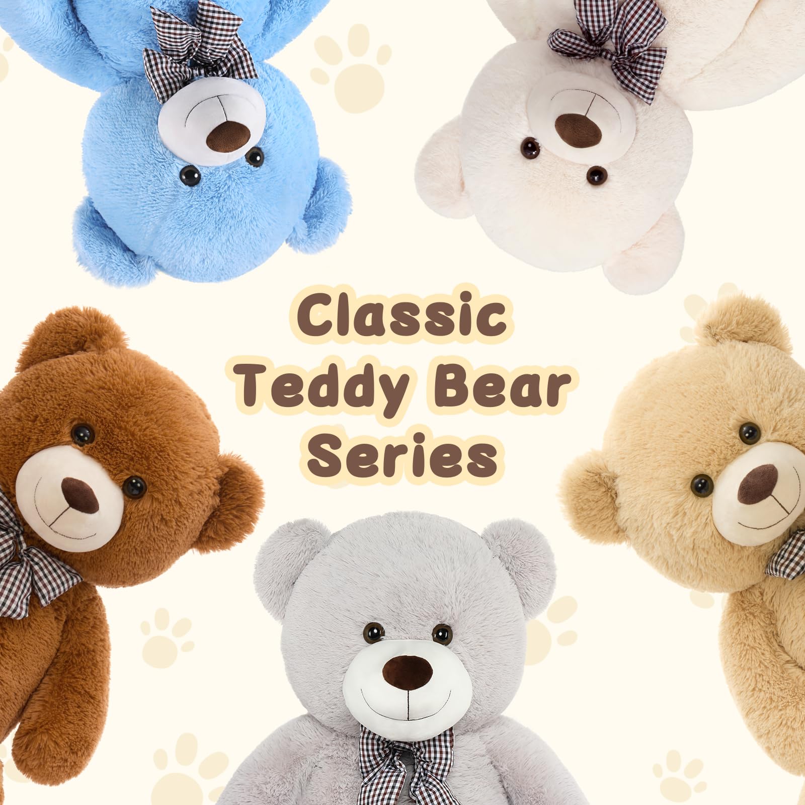 MaoGoLan baby shower gift teddy plush enhances nursery celebration.