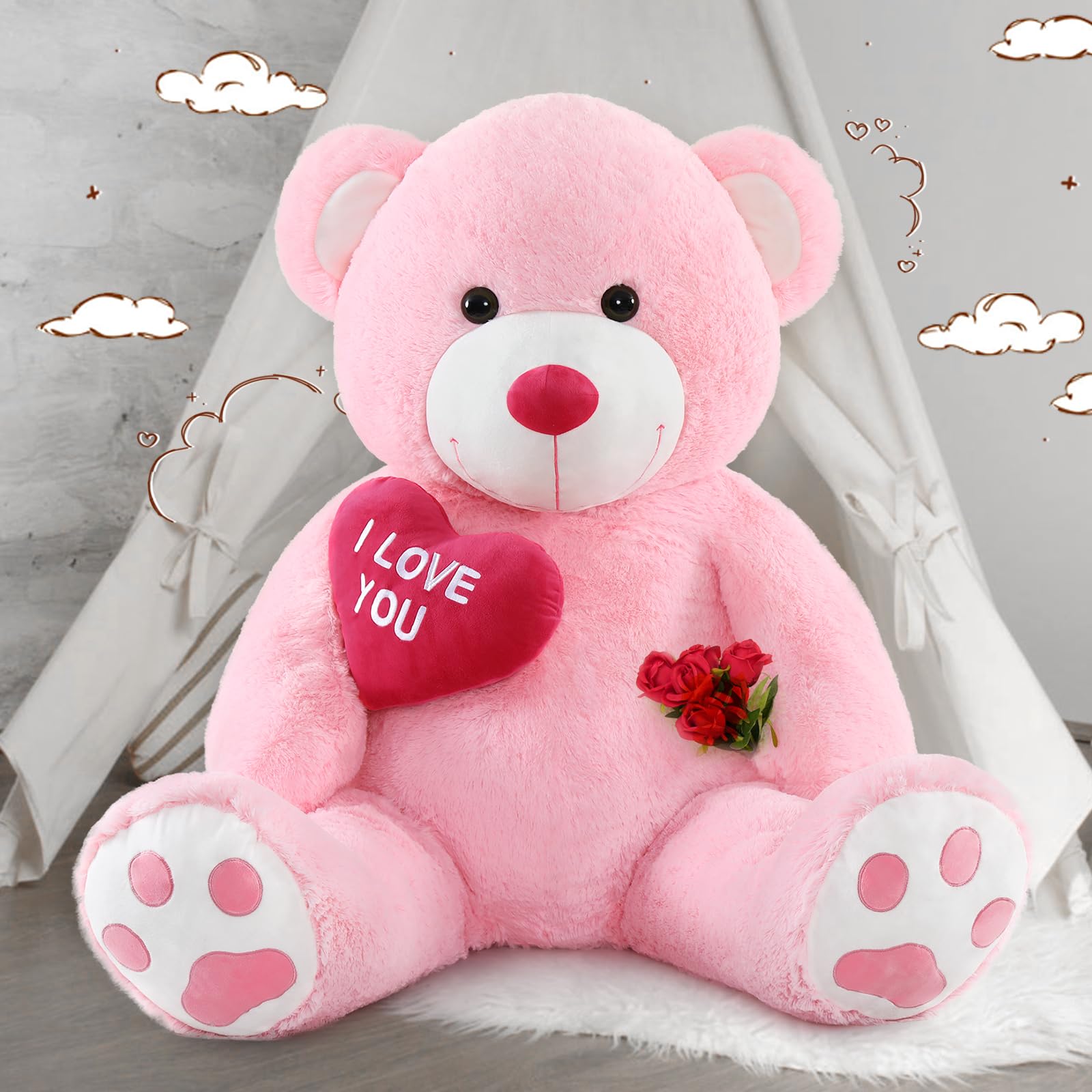 MaoGoLan bear for kids and adults, comforting cuddle companion for everyday moments.