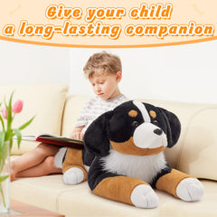 MaoGoLan Bernese mountain dog plush in playroom, ideal for kids' imagination