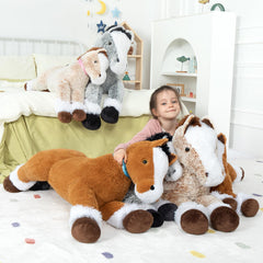 MaoGoLan large horse plush pillow doubles as a soft bedtime companion.