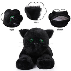 MaoGoLan black cat plush packaging, ready as a gift.