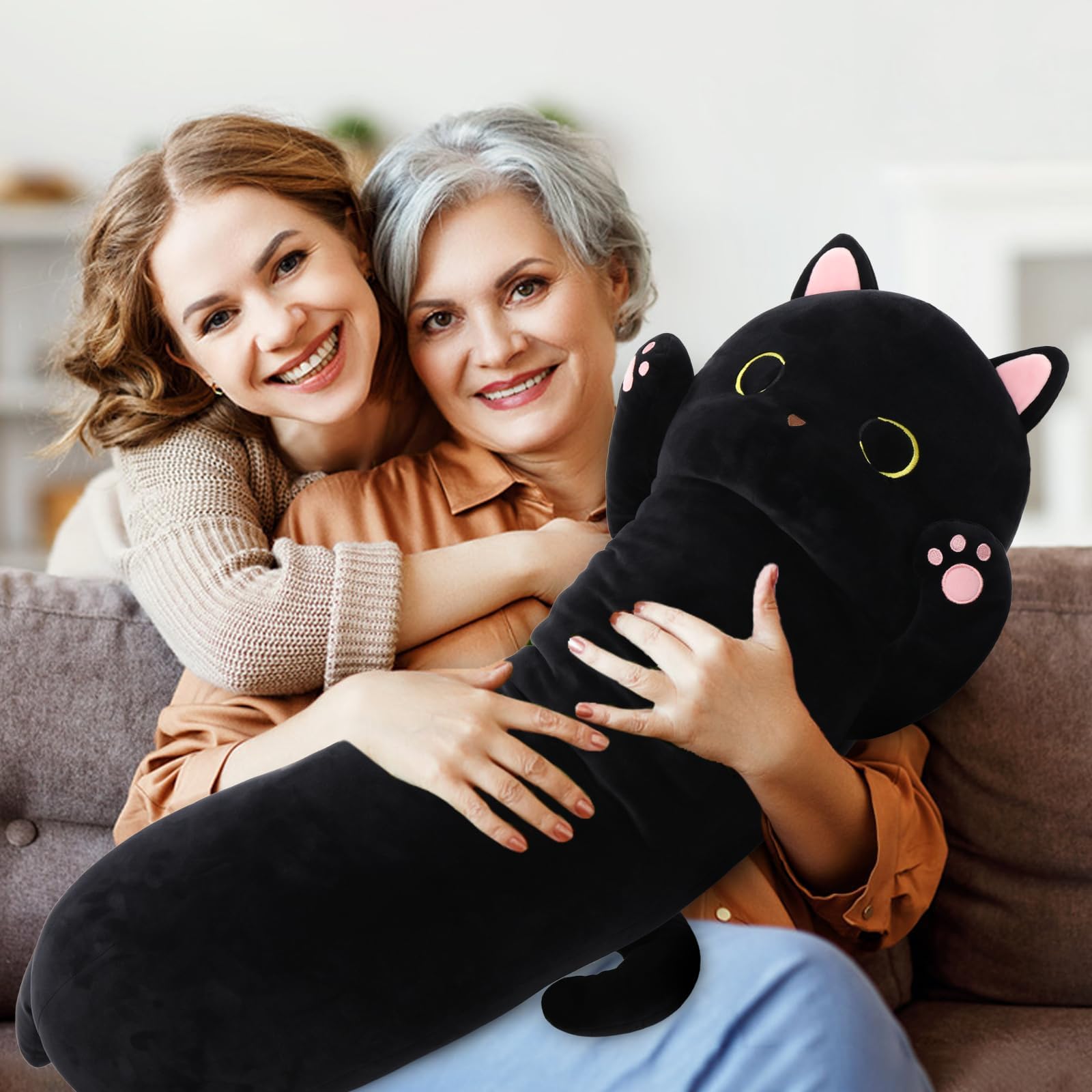 MaoGoLan cat plush bedroom decor adds whimsy to beds and desks.