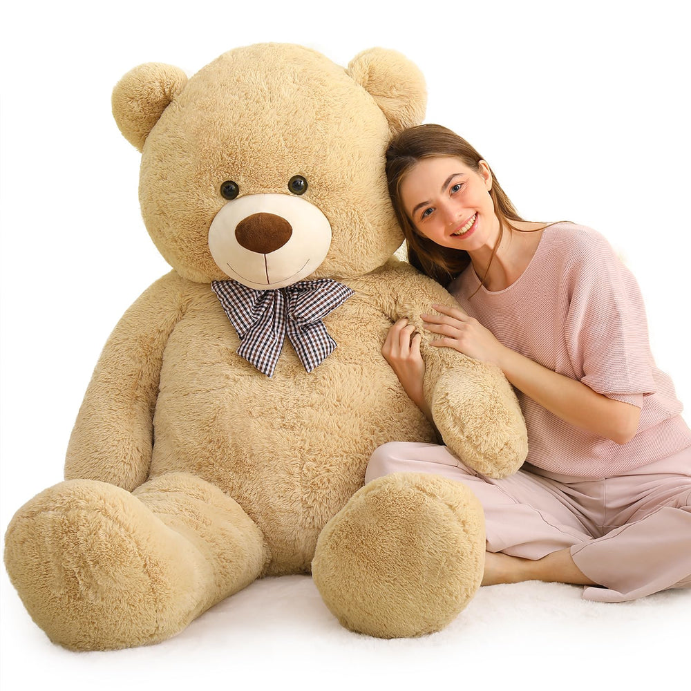 MaoGoLan Christmas decor teddy bear adds festive warmth to living spaces.