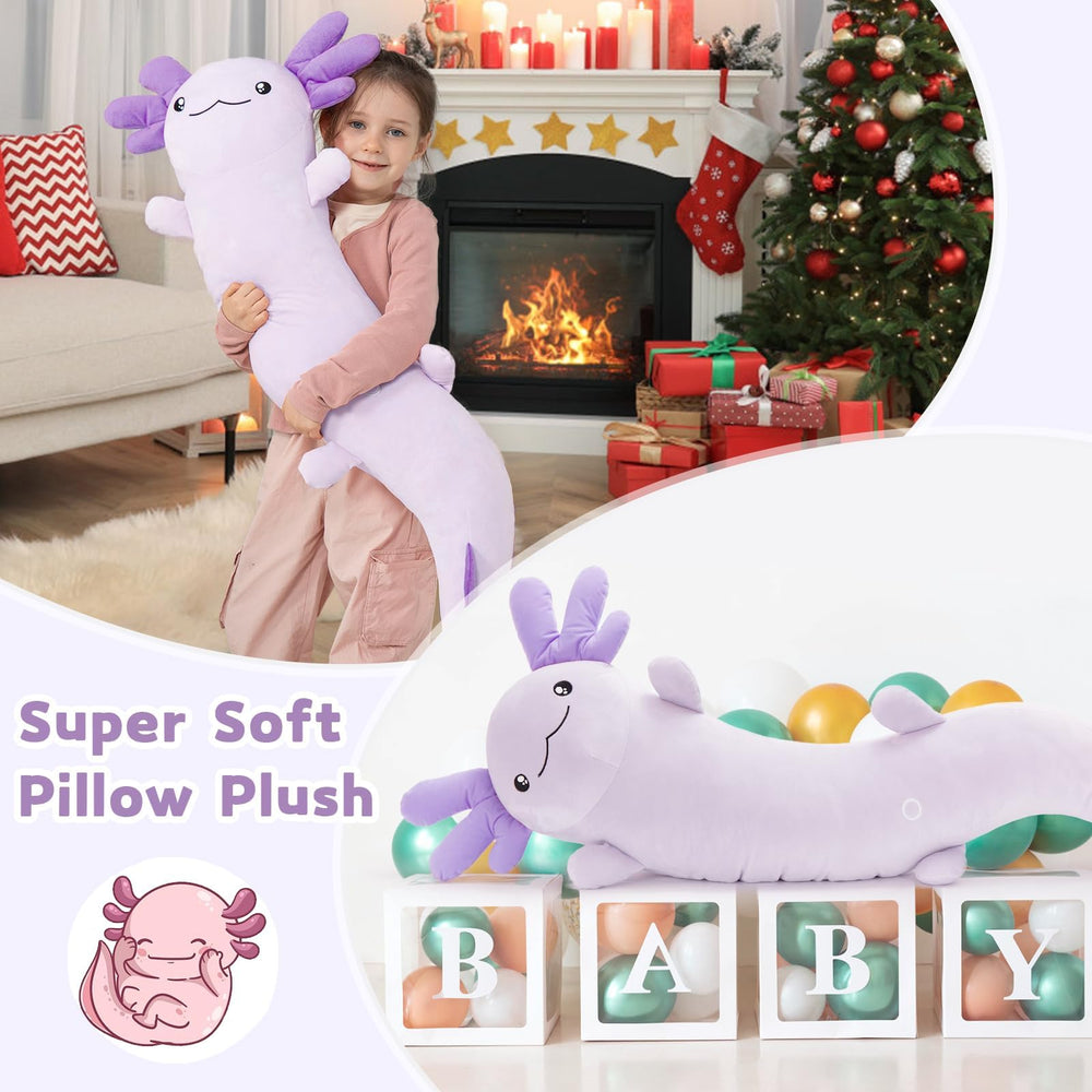 MaoGoLan decorative axolotl pillow for room decor and mood lift