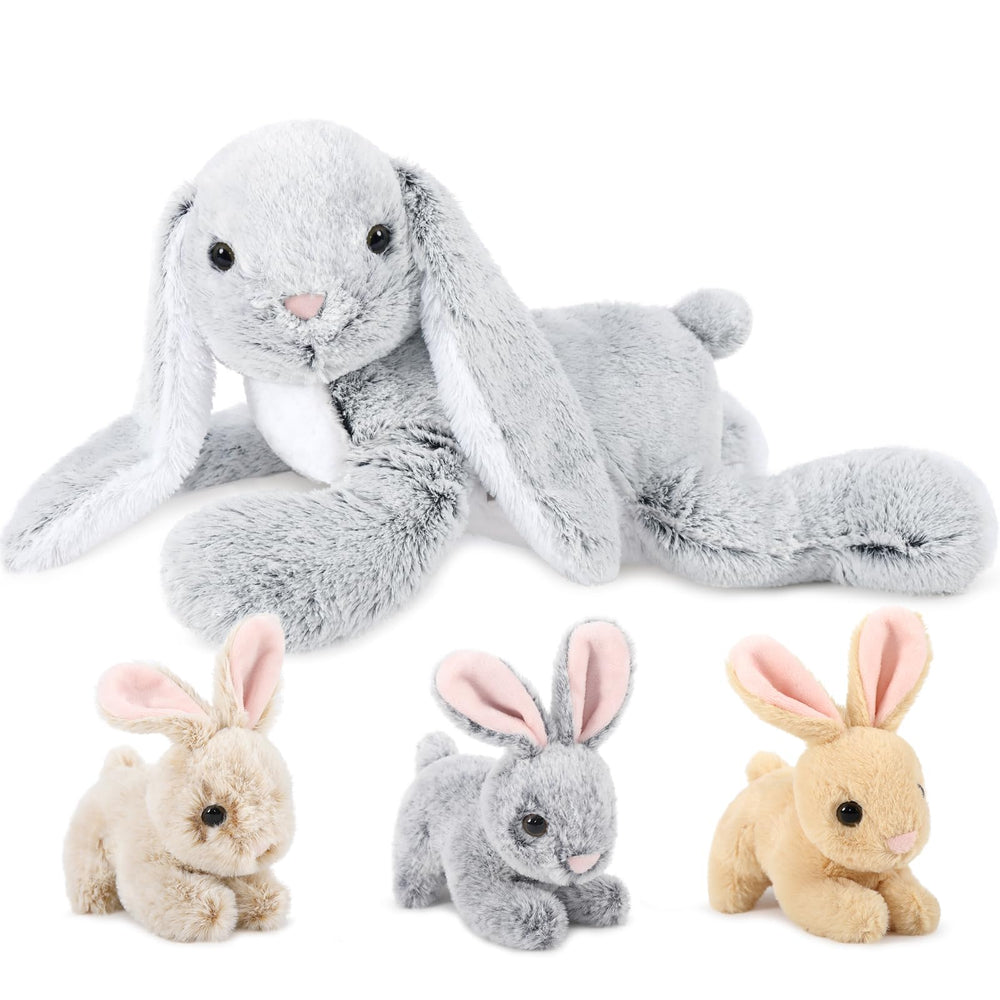 MaoGoLan 24-inch giant Easter bunny plush, soft and cuddly for kids