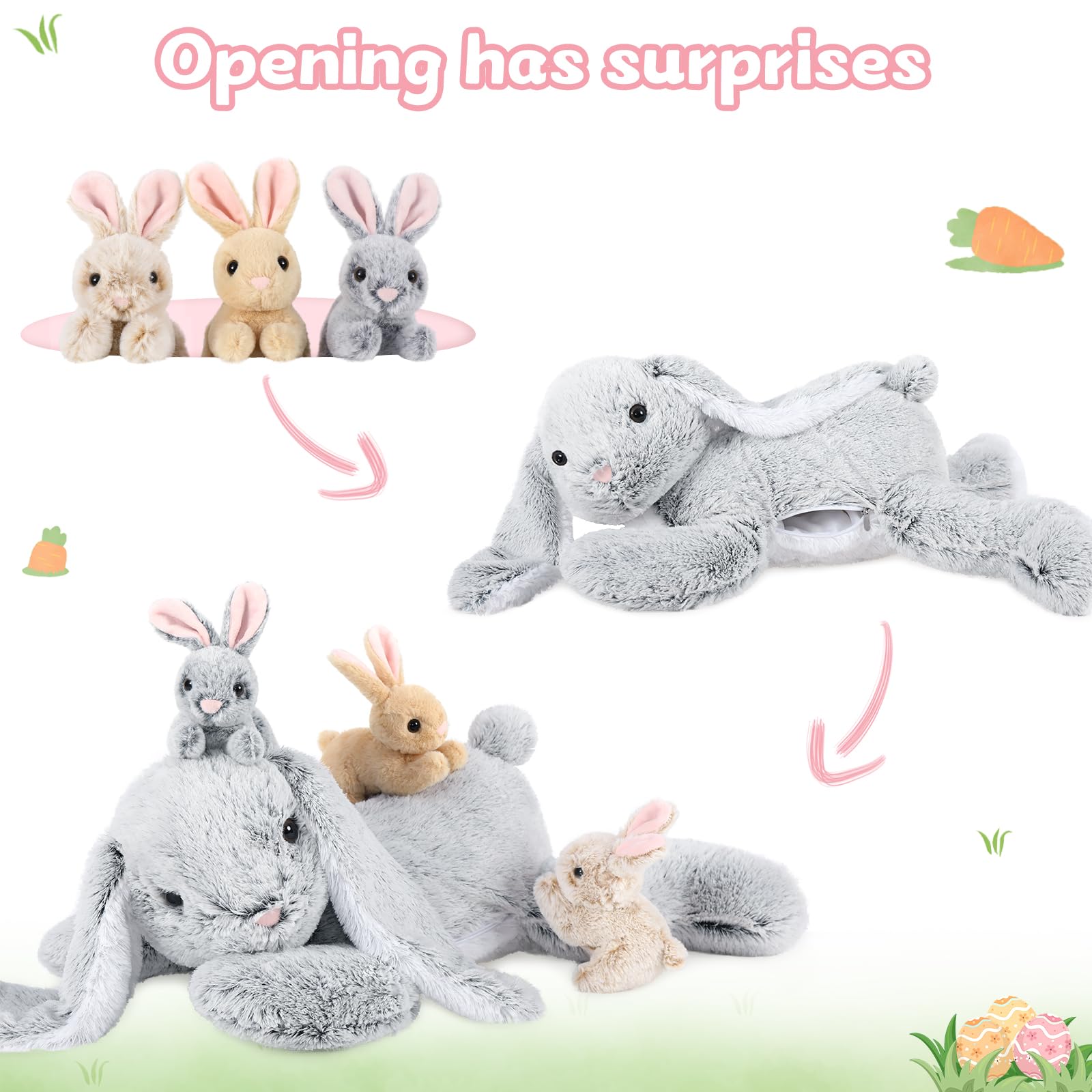 MaoGoLan Easter bunny displayed in a nursery for charming decor