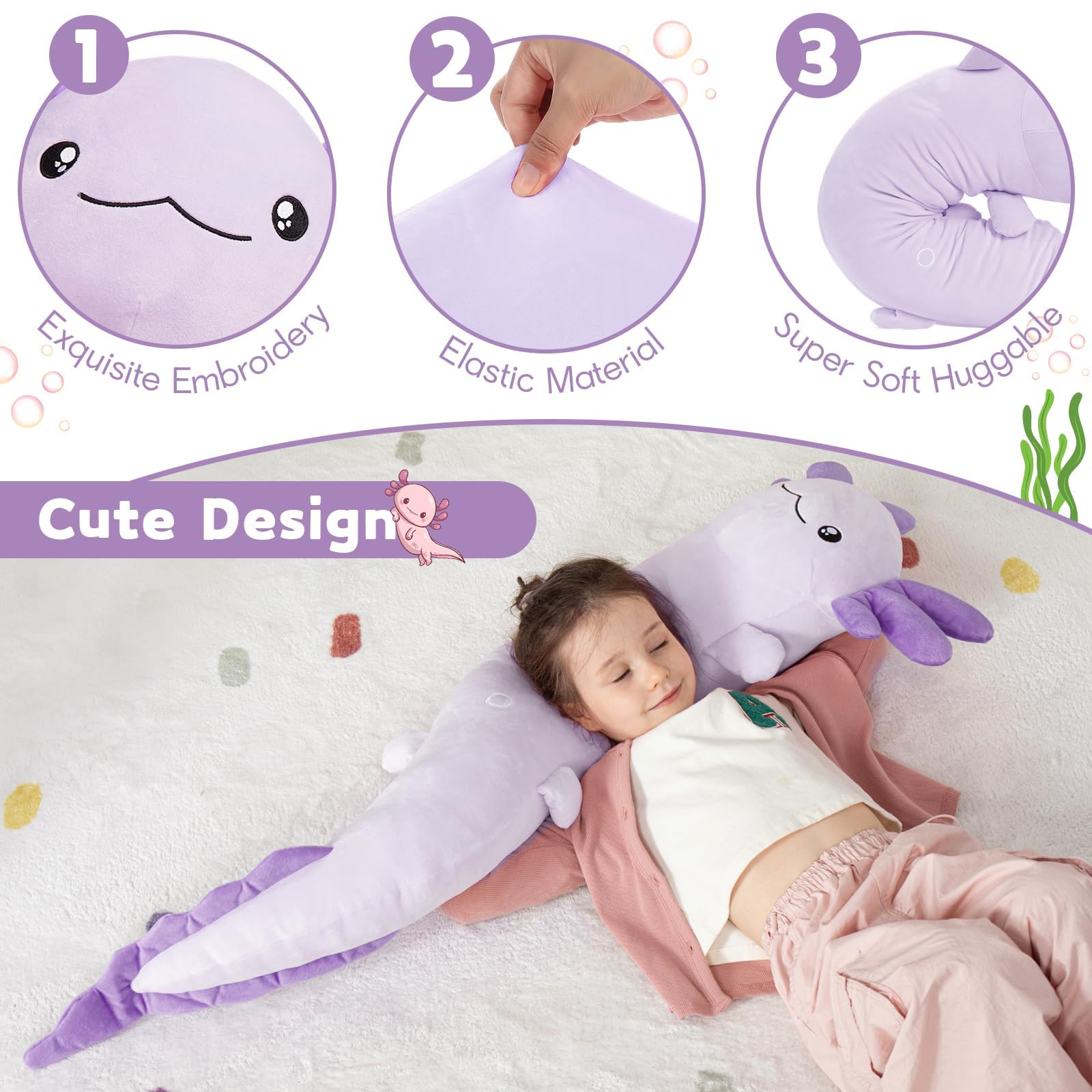 MaoGoLan gift-ready axolotl plush for birthdays and holidays