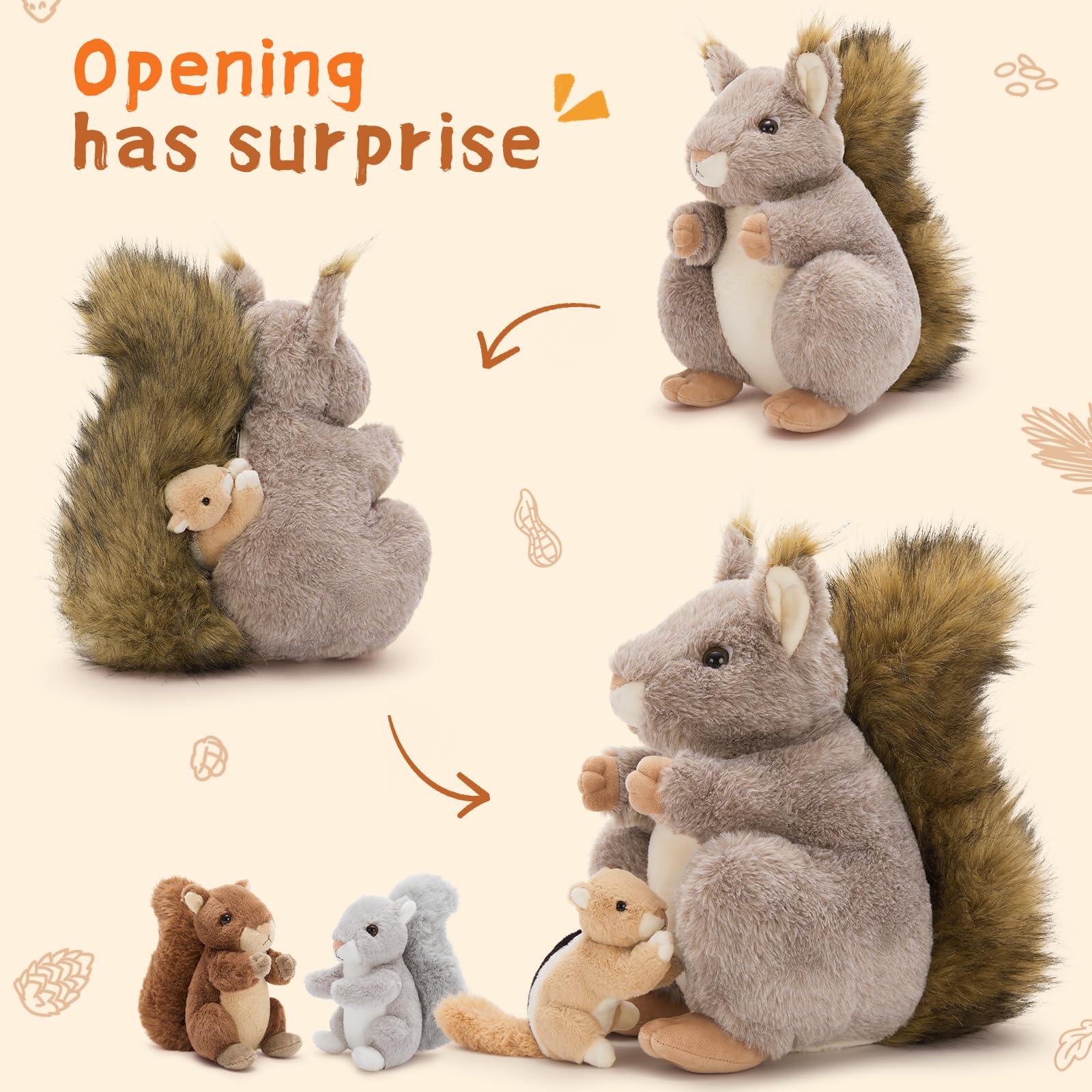 MaoGoLan fluffy tail adds cute, comforting detail for cozy story time.