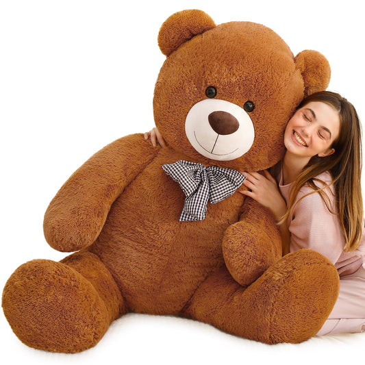 MaoGoLan giant 55-inch teddy bear in hugging pose for comforting companionship.