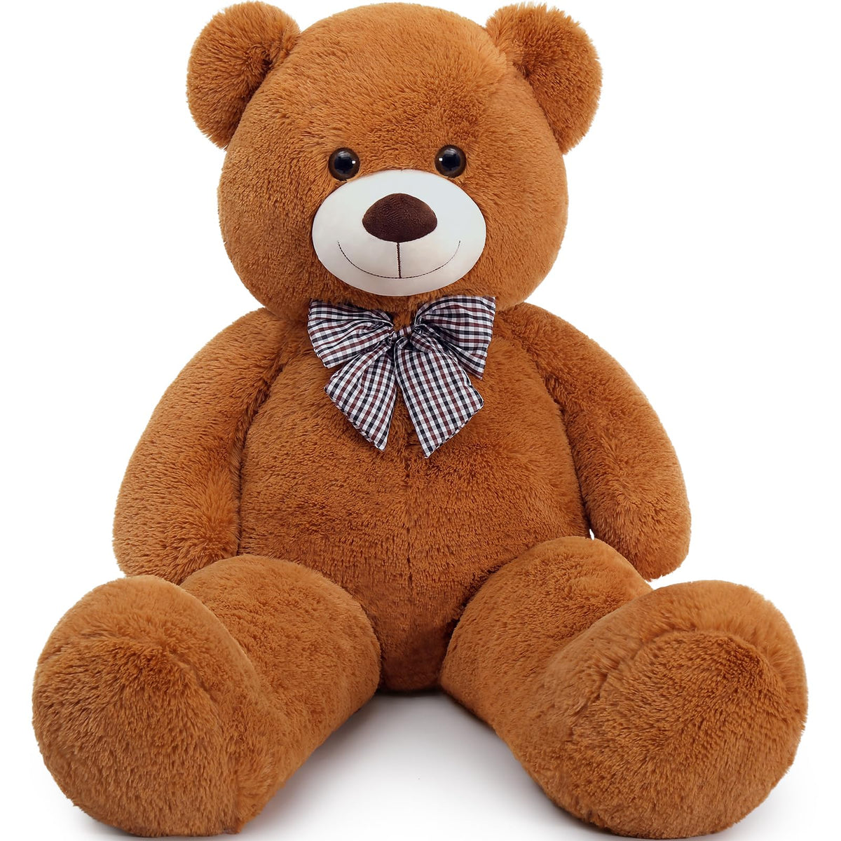 MaoGoLan giant brown teddy bear 47-inch for dramatic room décor and heartfelt hugs.