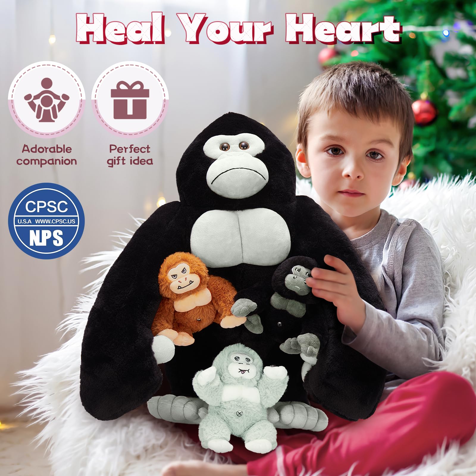 Durable plush supports active kids through imaginative games.