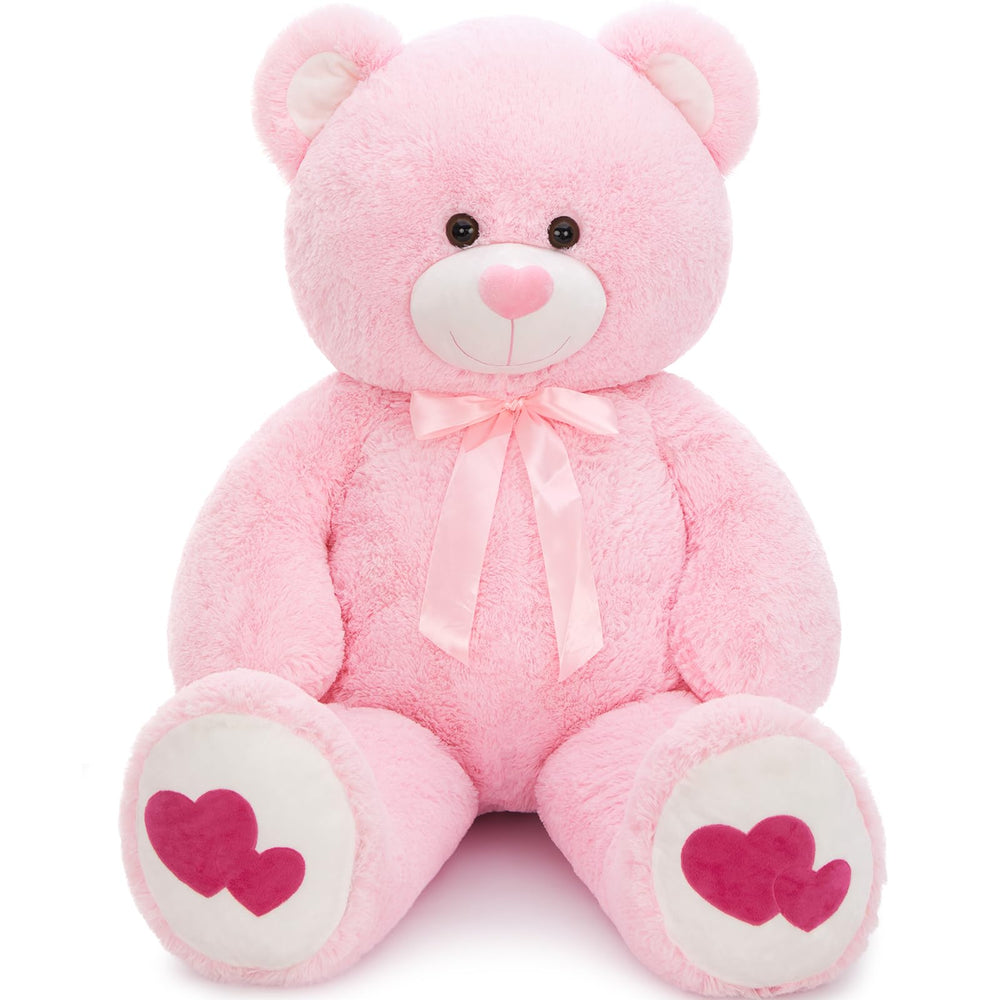 MaoGoLan giant pink teddy bear 47-inch, perfect Valentine gift for her with long-distance hugs.