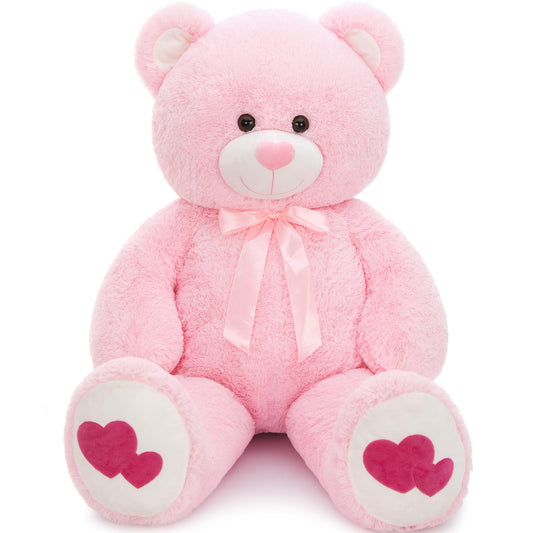 MaoGoLan giant pink teddy bear 47-inch, perfect Valentine gift for her with long-distance hugs.