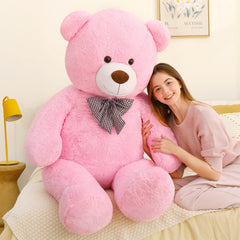 MaoGoLan giant pink teddy bear cuddling pose, perfect gift for loved ones