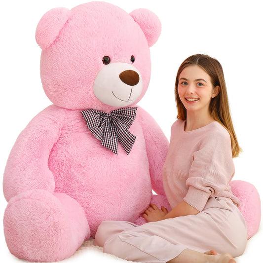 MaoGoLan Giant Pink Teddy Bear front view for cuddling and comfort