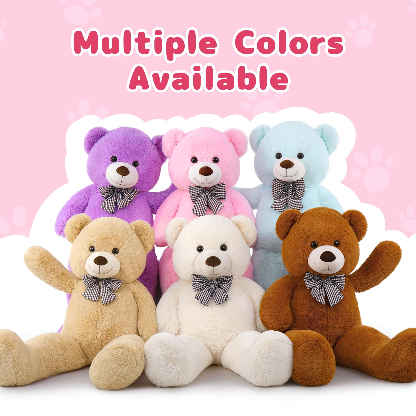 MaoGoLan 55-inch teddy bear packaging shot, ready for gifting and display