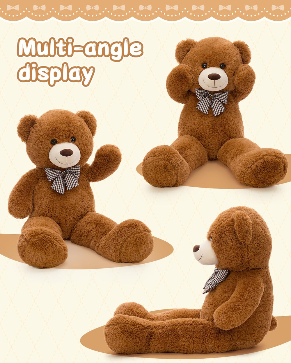 MaoGoLan packaging-ready giant bear for easy gifting.