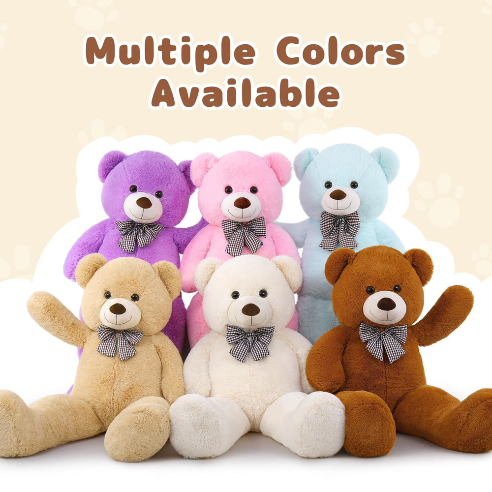 MaoGoLan 5-foot teddy bear demonstrates dramatic size for gifting impact.