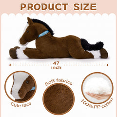 MaoGoLan big pony plush ideal for baby showers, birthdays, and party decor.