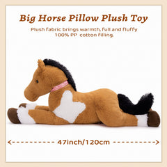MaoGoLan large pony plush suitable as baby shower decor or party favor.