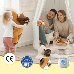 MaoGoLan plush pillow lion, soft for naptime and cuddling.