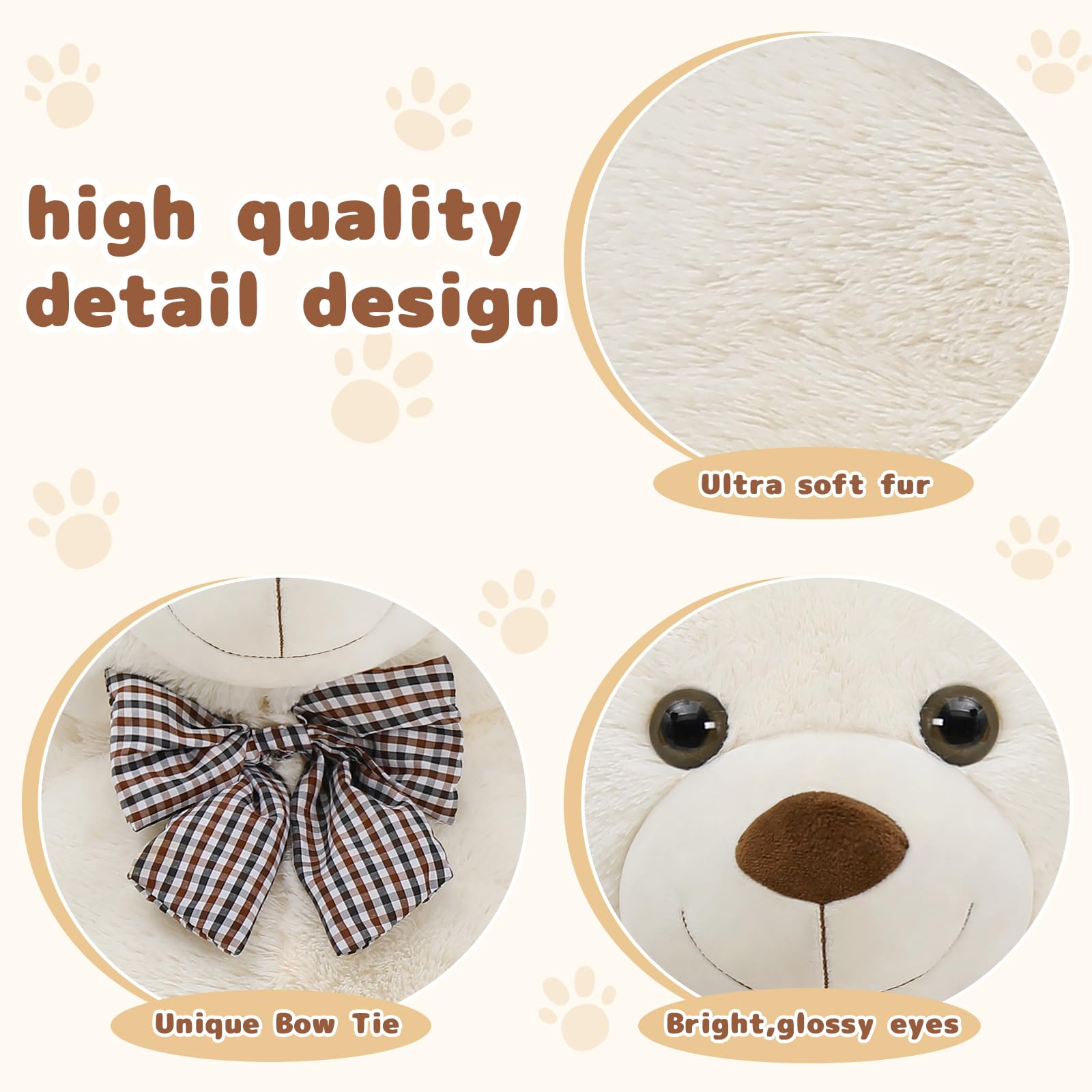 MaoGoLan OEKO-TEX certified teddy ensures safe materials for cuddles.