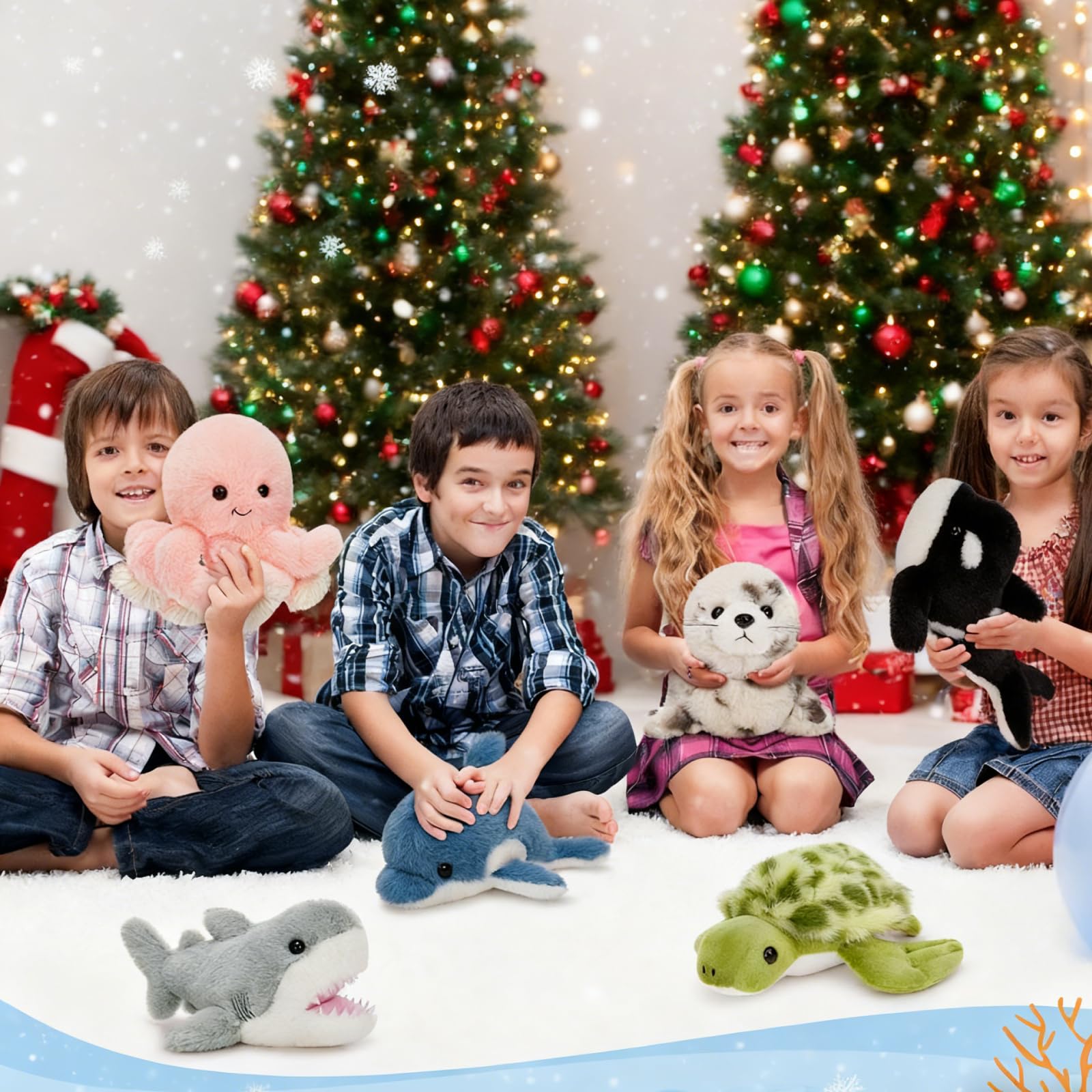 MaoGoLan orca plush, soft and durable for kids' rooms.