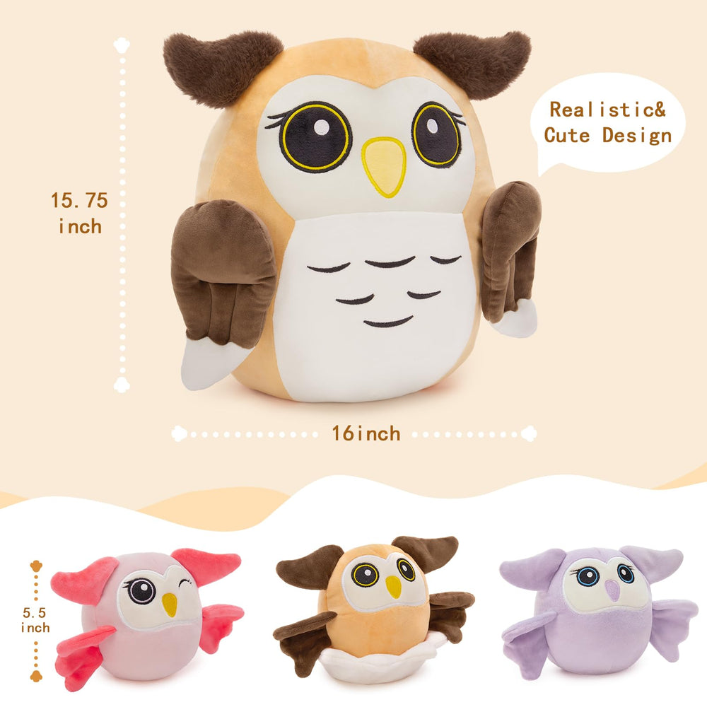 MaoGoLan baby-owl-5-inch plush 3, great as a pocket-sized friend for naps.