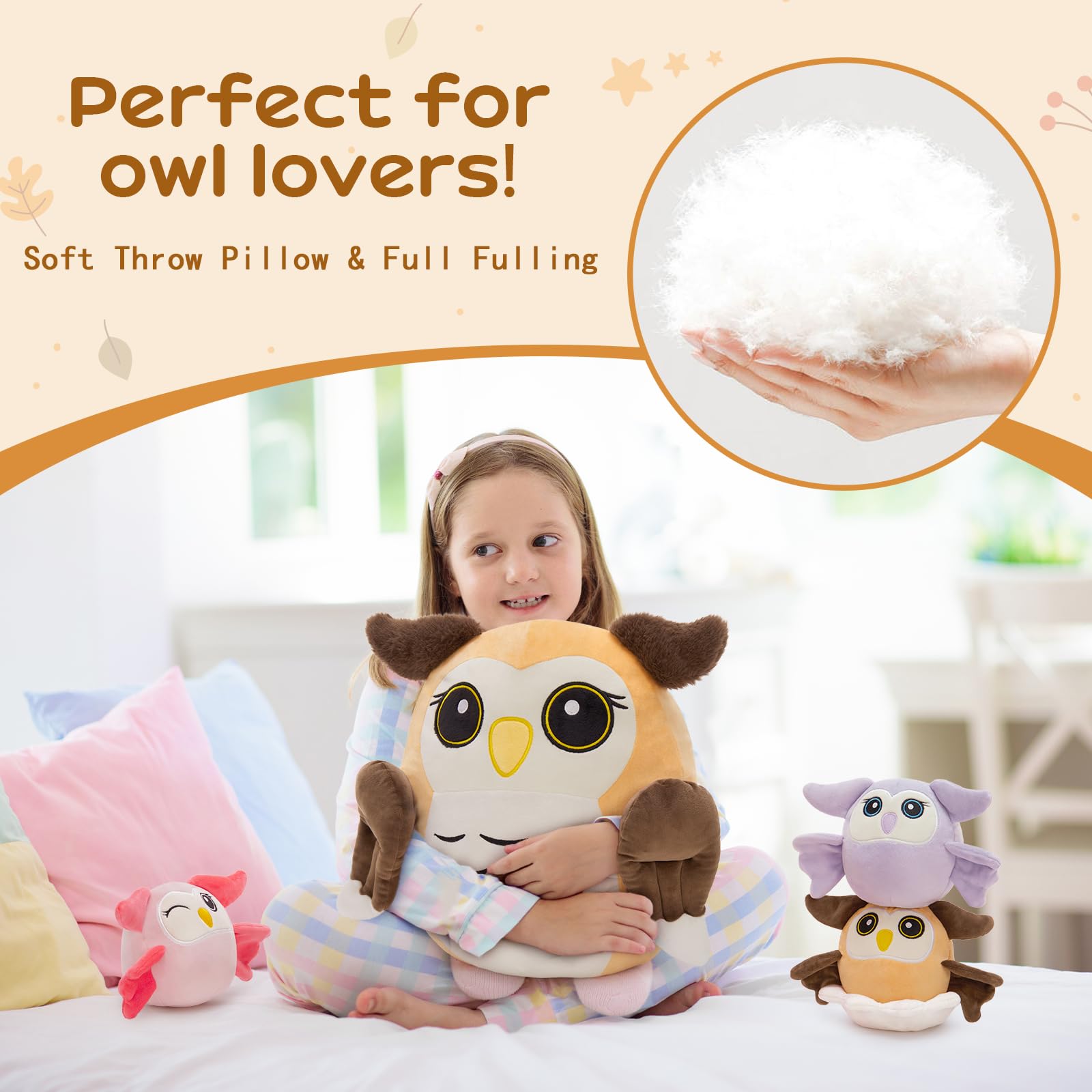 MaoGoLan ultra-soft plush fabric, cloud-like softness for snuggly moments.