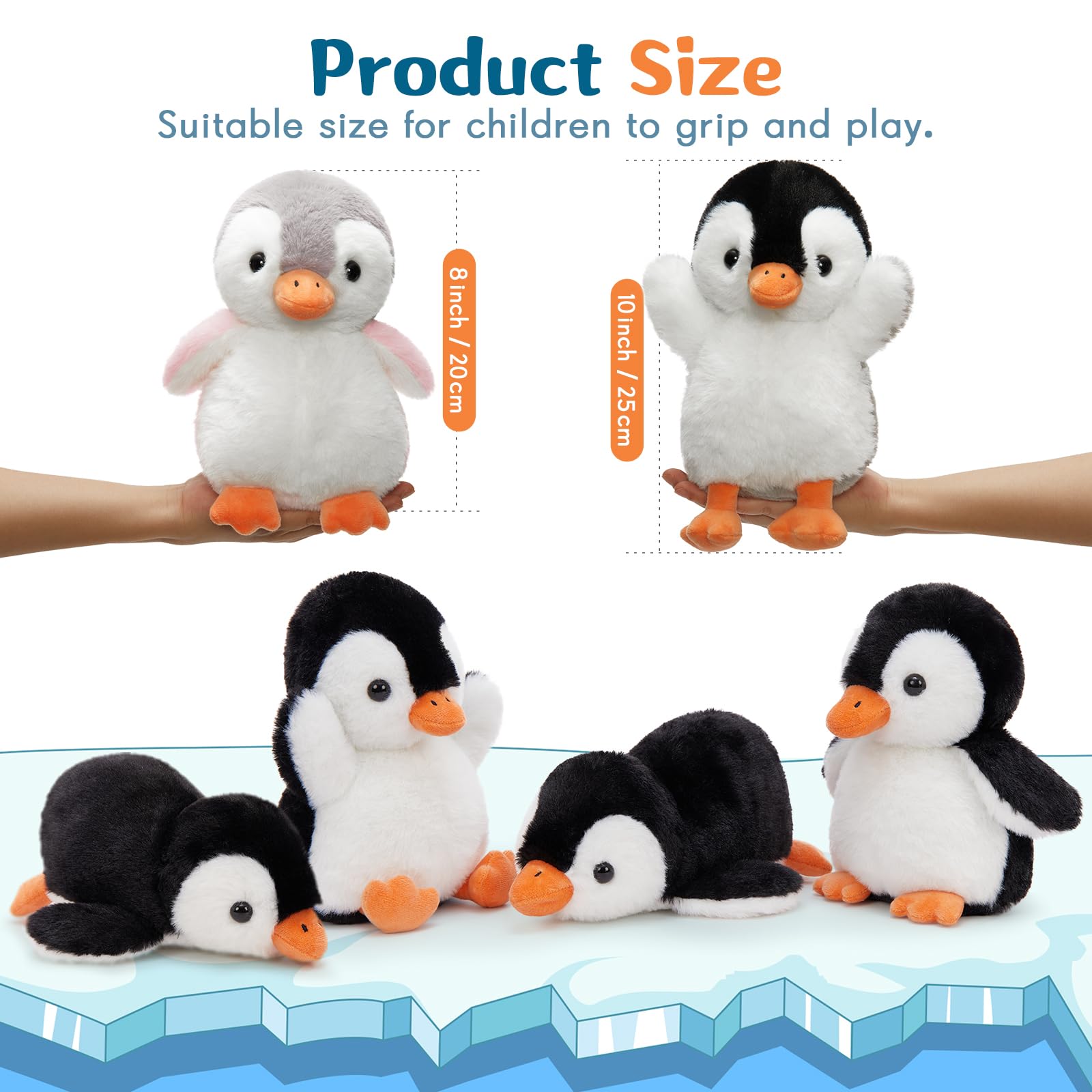 MaoGoLan penguin plush waving greeter sparks playful interaction.