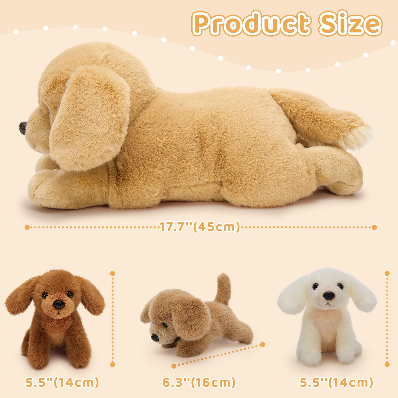 MaoGoLan puppy plush small 2 ready for storytelling adventures.