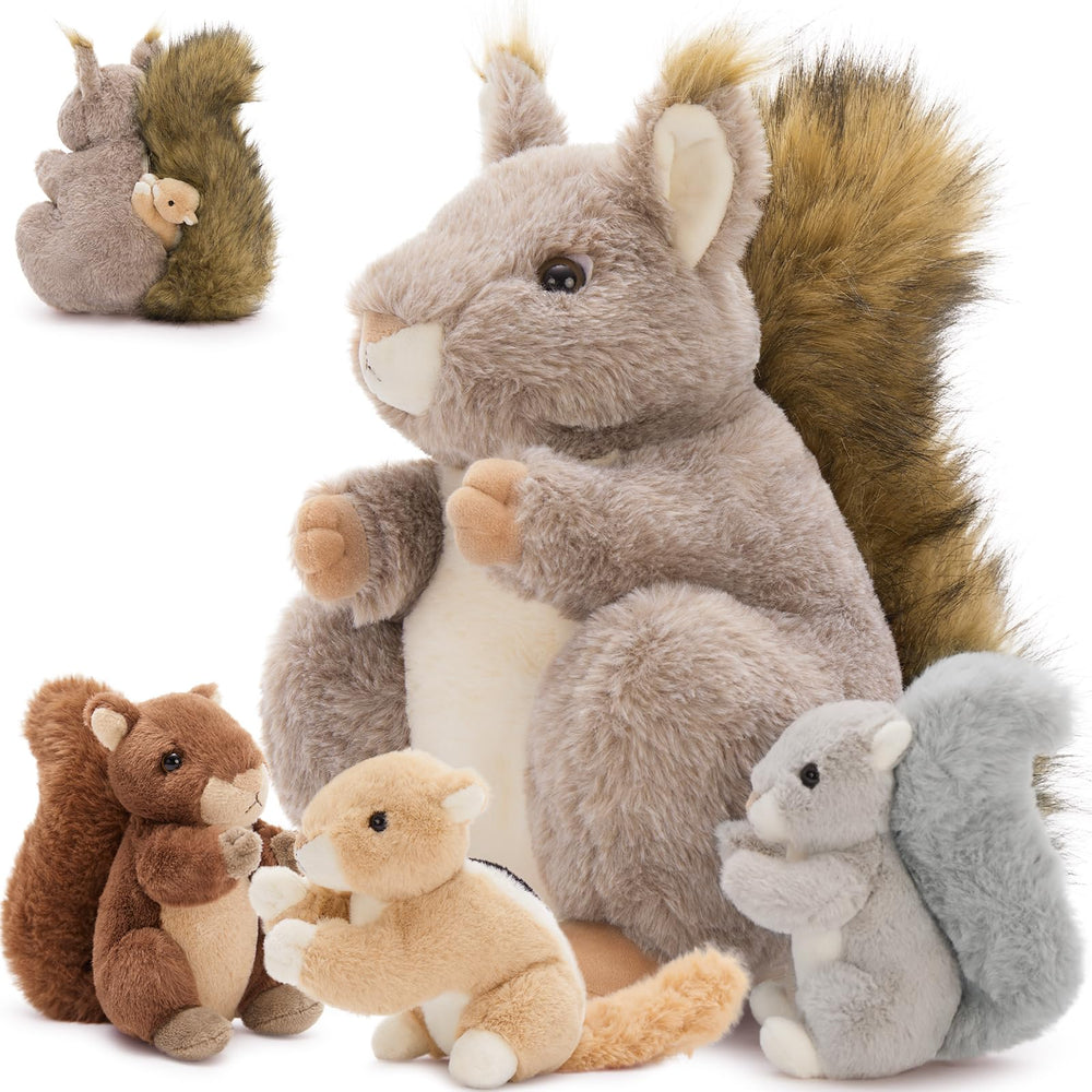 MaoGoLan realistic squirrel plush face offers lifelike cuddles and imaginative play.